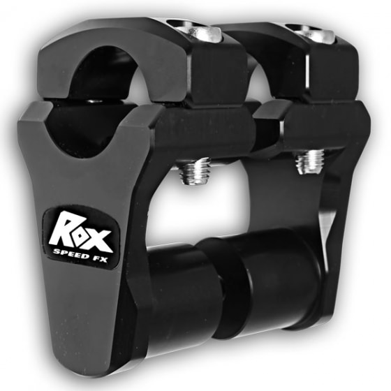 ROX Speed FX Paire de Rehausses de Guidon Pivot 50mm pour guidon diametre 28.5mm - noir mat